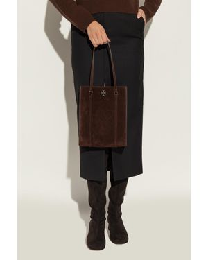 Tory Burch "Paloma Small" Shopper Bag - Black