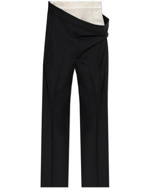 Rohe Wool Pleated Pants - Black