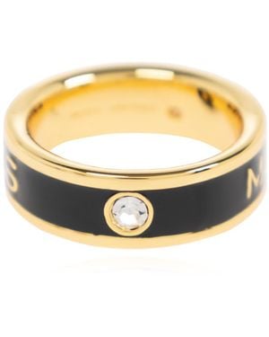 Marc Jacobs Ring With Logo - Metallic