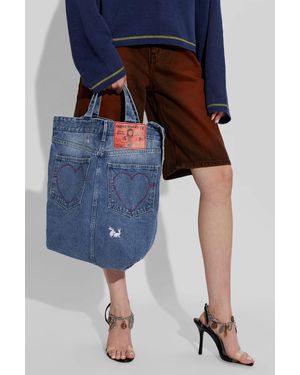 Carne Bollente Denim Shopper Bag - Blue