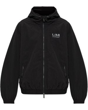 LAB C.O. OFF WHITE Hooded Jacket - Black