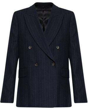 Paul Smith Blazer With Double Vent - Blue