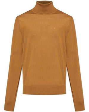 DSquared² Wool Turtleneck - Brown