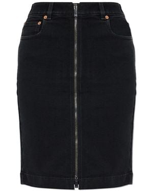 Balmain Denim Skirt - Black