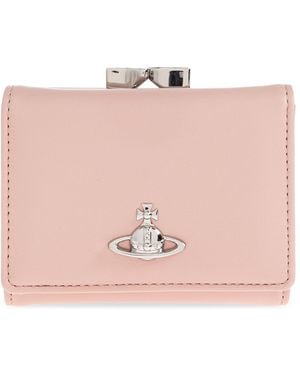 Vivienne Westwood Wallet With Logo - Pink