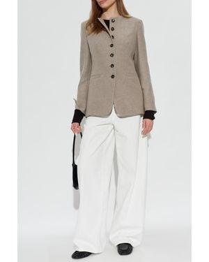 Max Mara Cashmere Blazer 'Falla' - Natural