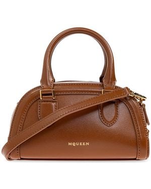 McQueen Handbag "Birdee Boston Mini" - Brown