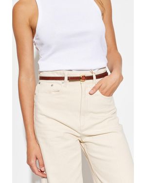 Tory Burch Double-Sided Belt - Natural