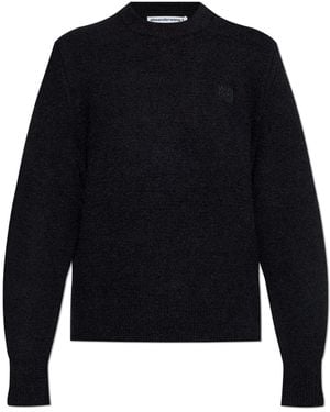 T By Alexander Wang Jumper With Logo - Black