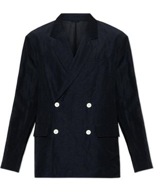 Emporio Armani Double-Breasted Blazer - Blue