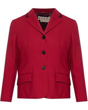 Marni Wool Blazer - Red