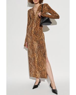 MM6 by Maison Martin Margiela Dress With Print - Natural
