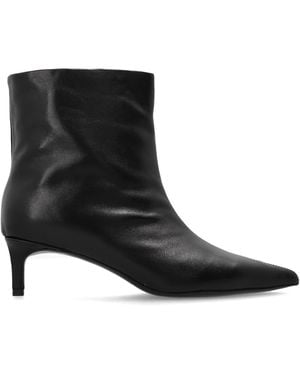 Black Suede Studio 'Trina 50' Heeled Ankle Boots - Black