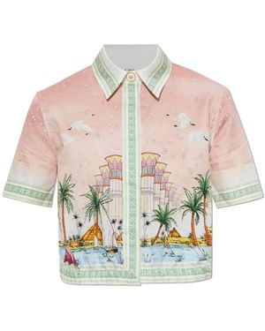 CASABLANCA Short Printed Shirt - Multicolour