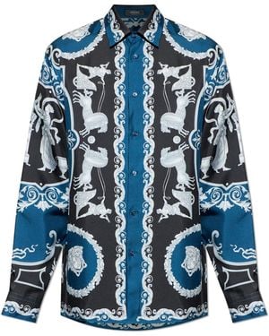 Versace Silk Shirt - Blue