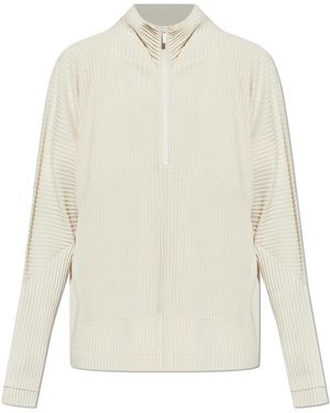Homme Plissé Issey Miyake Pleated Sweatshirt - White