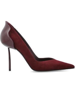 Le Silla Suede Stilettos 'Deco Petalo' - Brown