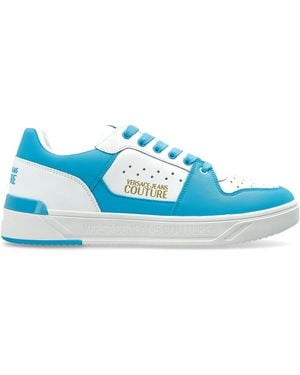 Versace Jeans Couture Sports Shoes With Printed Logo - Blue