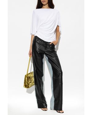Christopher Esber Asymmetric Off-Shoulder Top - White
