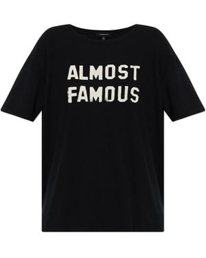 R13 T-Shirt With Print - Black
