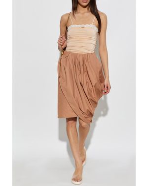 Chloé Bodysuit With Lace - Natural
