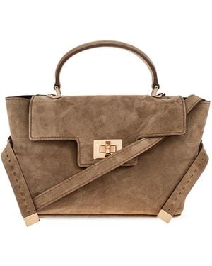 Max Mara Suede 'Margaux' Bag - Natural