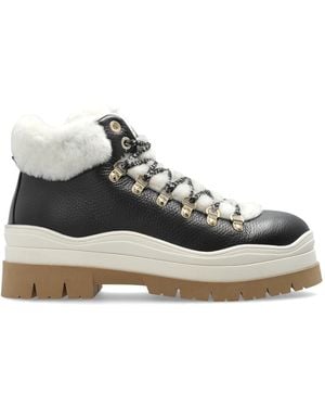 Bogner Leather Snow Boots - Black