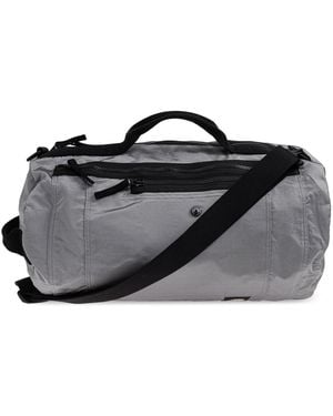 Stone Island Hand Luggage Bag With Logo Patch - Black