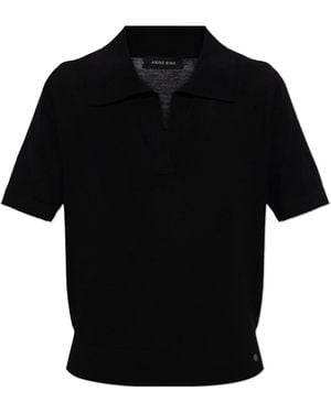 Anine Bing Polo "Moni" - Black