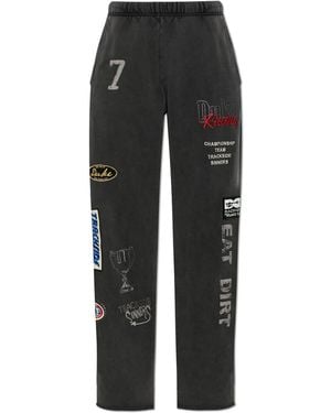 Duke & Dexter Track Trousers With Patches - Black