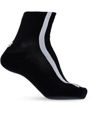 Y-3 Patterned Socks - Black