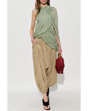 Balmain Drop-Crotch Pants - Green