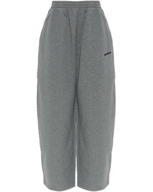 Balenciaga Wide-Leg Joggers - Grey