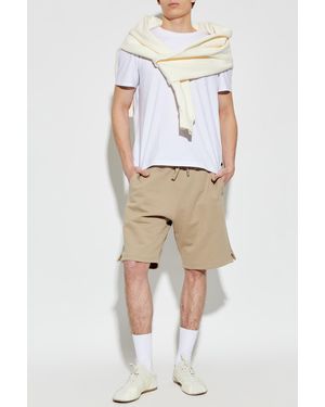 Ami Paris Loose-Fit Shorts - Natural