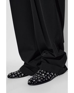 Dolce & Gabbana Shoes With Shimmering 'Loafers'-Style Embellishments - Black