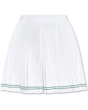 LACOSTE RUNWAY Pleated Skirt - White