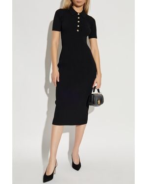 MICHAEL Michael Kors Ribbed Bodycon Dress - Black