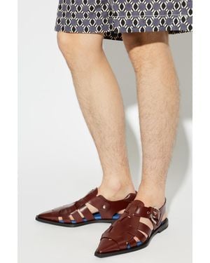 Lanvin Leather Sandals - Black