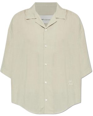 Ami Paris Asymmetrical Cut Shirt - White