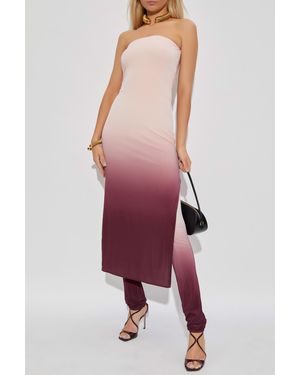 Alaïa Off-Shoulder Jumpsuit - Red