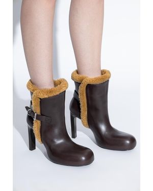 Balenciaga 'Fargo Bootie H100' Heeled Ankle Boots - White