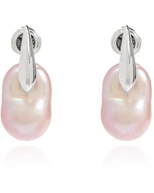 Bottega Veneta Earrings With Freshwater Pearls - Pink
