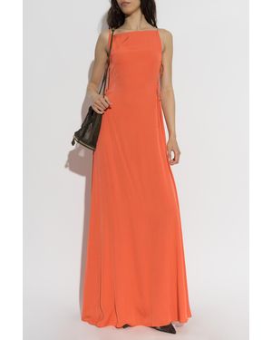 Alaïa Off-Shoulder Dress - Orange
