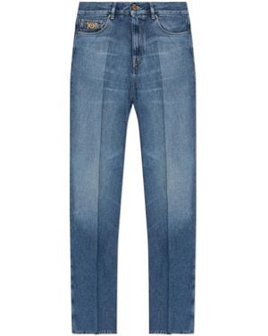 Versace Straight-leg Jeans, - Blue