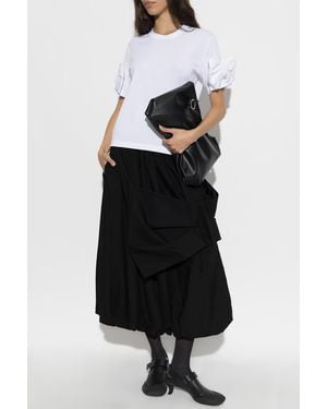 Comme des Garçons T-Shirt With Decorative Appliqués - Black