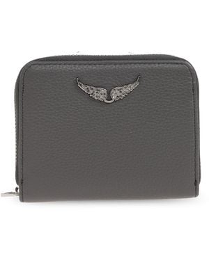 Zadig & Voltaire Leather Wallet - Grey