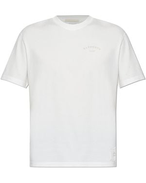 Eleventy T-Shirt With Printed Logo - White