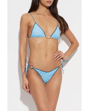 Oséree Lace Two-Piece Suit - Blue