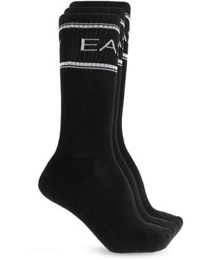 EA7 Three-Pack Of Socks - Black