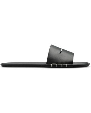 JW Anderson Leather Slides - White